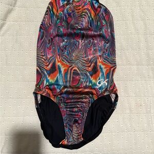 Colorful Swirl Pattern GK Elite Leotard